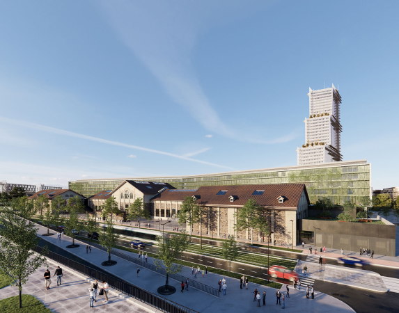 Cité du Théâtre-Paris: Blick über den Boulevard Berthier