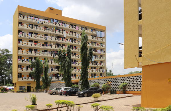 Africa Hall (Womens Hall 6) in Kumasi (Ghana), 1964/65, Office UST, John Owusu-Addo, Miro Marasovic und Niksa Ciko