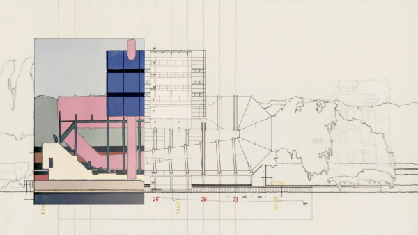 Still aus Ludwig Leo Werkfilm: Lngsschnitt und Ansicht des Umlauftanks