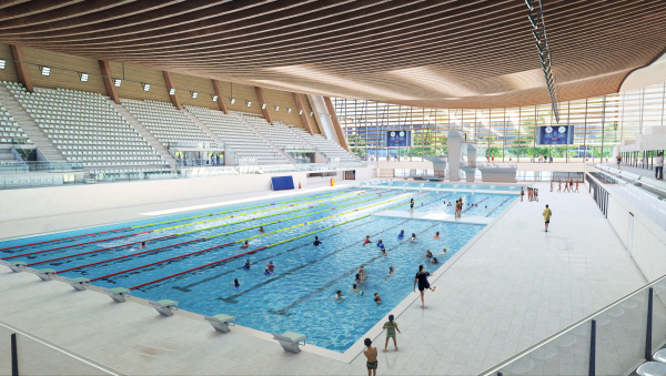Plne fr Olympia-Wassersportzentrum in Paris