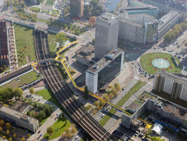Zones Urbaines Sensibles, Luchtsingel, Rotterdam, Seit 2014 © Ossip van Duivenbode