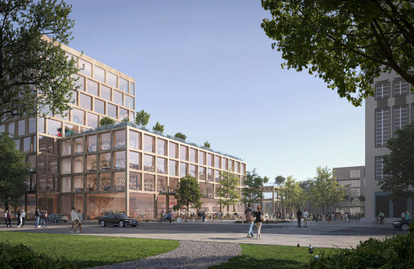 Teilnehmer am kooperativen Werkstattverfahren: Adept Architects (Kopenhagen) und Topotek 1 Landschaftsarchitekten (Berlin)