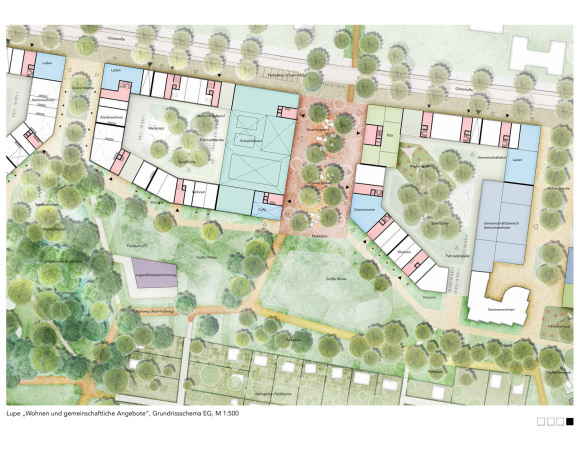 Gewinner des kooperativen Werkstattverfahrens: Teleinternetcafe Architektur und Urbanismus (Berlin) mit Treibhaus Landschaftsarchitektur (Berlin)