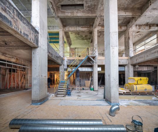 W�hrend der Bauphase ...