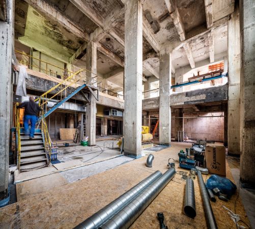 W�hrend der Bauphase ...