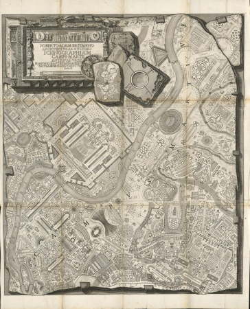 Giovanni Battista Piranesi, Groer Plan des rmischen Marsfeldes in Rom, 1757