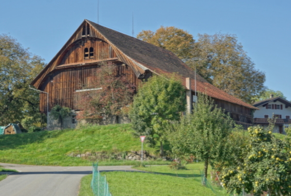 Scheune Musegg in Dietwil im Kanton Aargau, erbaut 1842
