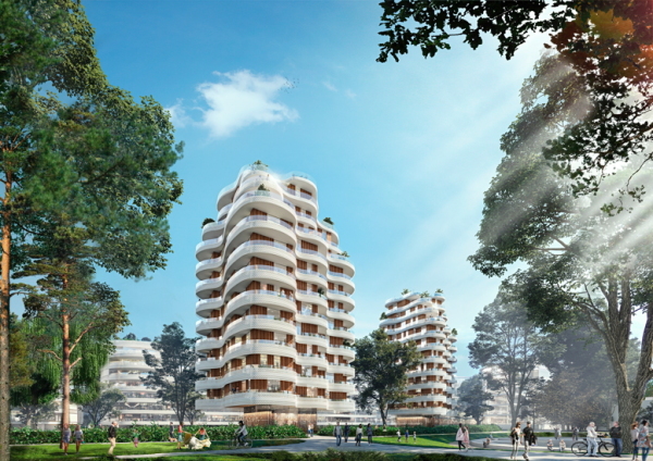 Sieger nach berarbeitung: Ingenhoven Architects mit WKM Landschaftsarchitekten (Dsseldorf)
