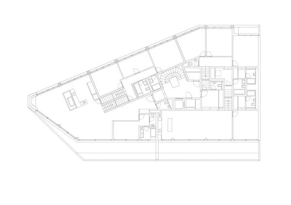 Grundriss der Spitze, achter Stock
