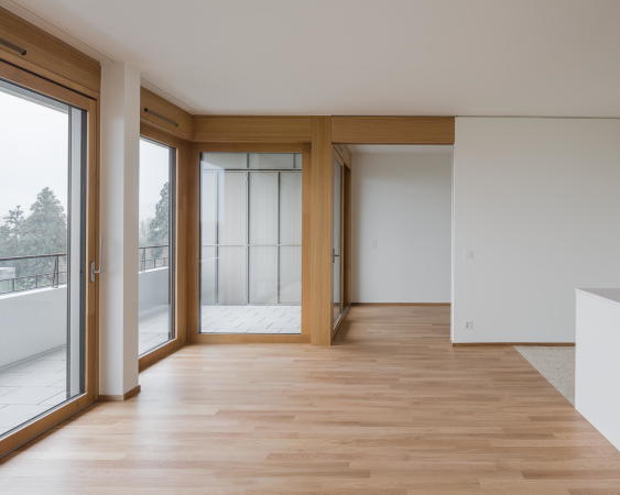 Ein Wohnzimmer im siebten Stock