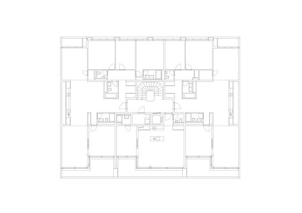 Hinterer Abschnitt, siebter Stock