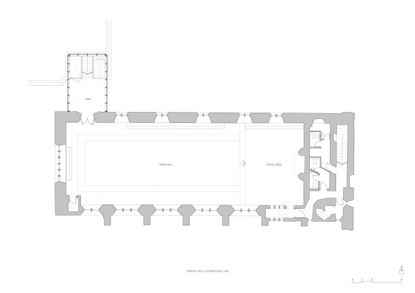 Hauptgeschoss des Refektoriums