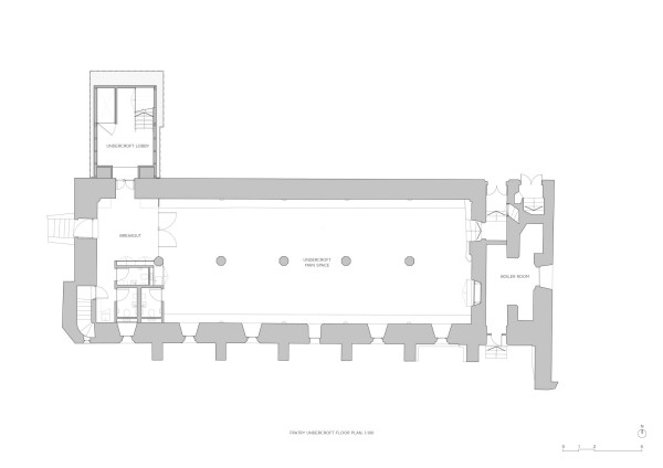 Untergeschoss des Refektoriums