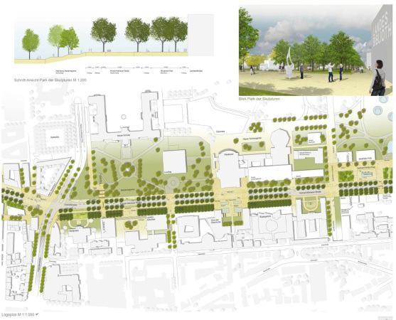 3. Preis: g2-Landschaftsarchitekten Gauder + Gehring in ARGE mit SBA Architektur und St�dtebau (beide Stuttgart)