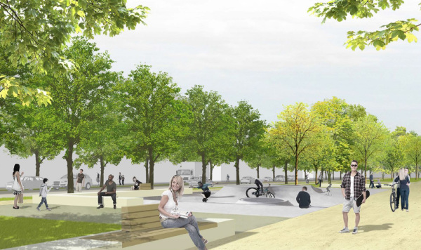 3. Preis: g2-Landschaftsarchitekten Gauder + Gehring in ARGE mit SBA Architektur und St�dtebau (beide Stuttgart)