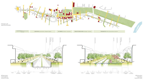 2. Preis: Pesch Partner Architekten Stadtplaner (Stuttgart) in ARGE mit R+T Verkehrsplanung (Darmstadt)