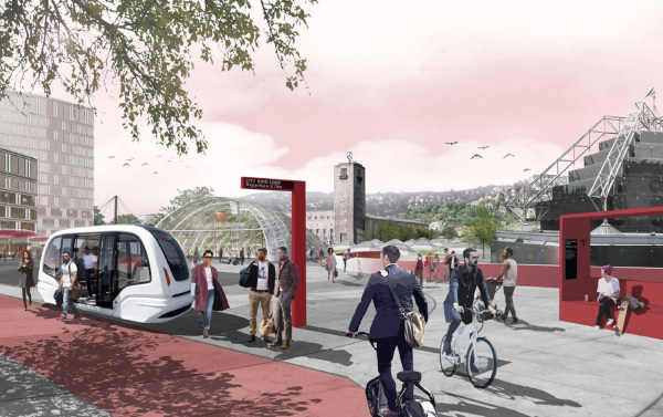 4. Preis: LAUX Architekten Stadtplaner (Stuttgart, M�nchen) in ARGE mit Gl�ck Landschaftsarchitektur (Stuttgart)