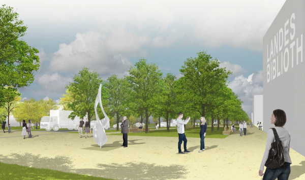 3. Preis: g2-Landschaftsarchitekten Gauder + Gehring in ARGE mit SBA Architektur und St�dtebau (beide Stuttgart)