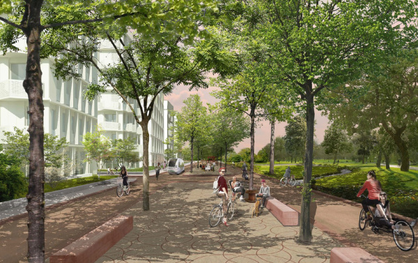 4. Preis: LAUX Architekten Stadtplaner (Stuttgart, M�nchen) in ARGE mit Gl�ck Landschaftsarchitektur (Stuttgart)