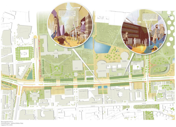 2. Preis: Pesch Partner Architekten Stadtplaner (Stuttgart) in ARGE mit R+T Verkehrsplanung (Darmstadt)