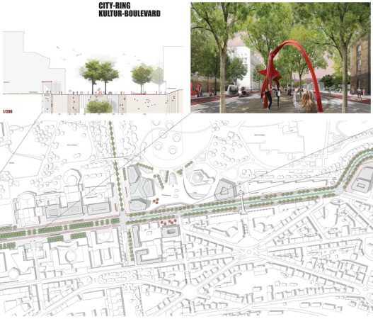 4. Preis: LAUX Architekten Stadtplaner (Stuttgart, M�nchen) in ARGE mit Gl�ck Landschaftsarchitektur (Stuttgart)