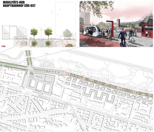 4. Preis: LAUX Architekten Stadtplaner (Stuttgart, M�nchen) in ARGE mit Gl�ck Landschaftsarchitektur (Stuttgart)
