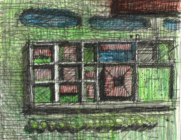 Skizze der Gesamtstruktur von Lyndon Neri