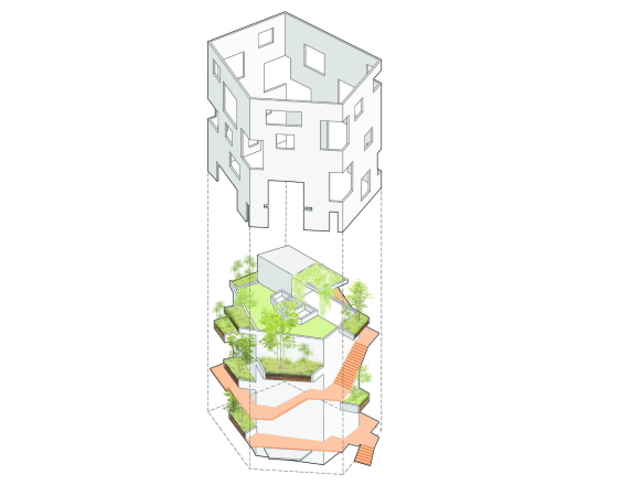 Wohnhaus von Vo Trong Nghia in Ha Long