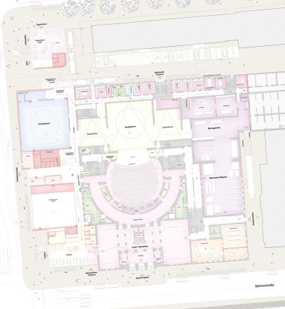 1. Preis: kadawittfeldarchitektur (Aachen), Wh-p Beratende Ingenieure (Berlin), Ingenieurb�ro Nordhorn (M�nster)