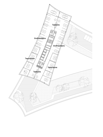 1. Preis: Cobe (Kopenhagen), Grundriss 5. Obergeschoss