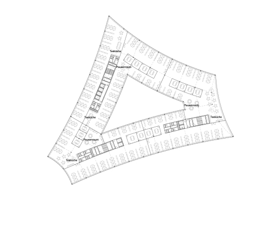 1. Preis: Cobe (Kopenhagen), Grundriss 1. Obergeschoss