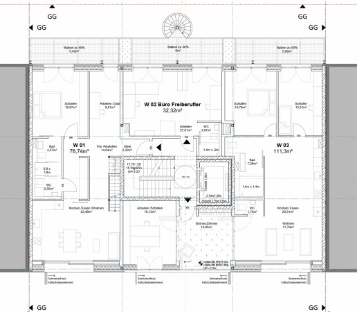 Grundriss 1. Obergeschoss