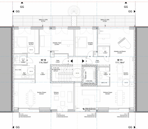 Grundriss 5. Obergeschoss