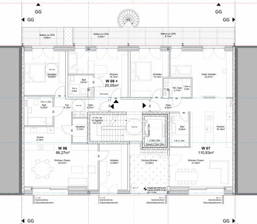 Grundriss 3. Obergeschoss