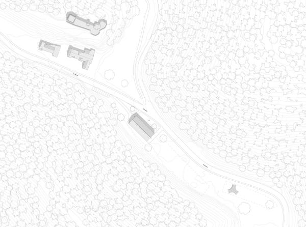 Der Campus entsteht im Diemersteiner Tal, unterhalb der gleichnamigen Burgruine.