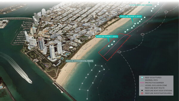 OMA planen knstliches Riff vor Miami Beach