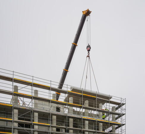 Durch Vorfertigung konnten Baukosten gespart werden.