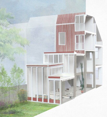 Umbau eines Reihenhauses in Antwerpen von Poot architectuur