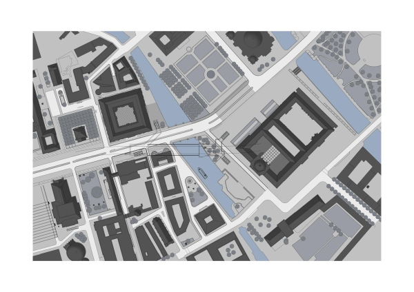 Der Lageplan des Bahnhofs Museumsinsel lsst ahnen, wie kompliziert die Konstruktion war.