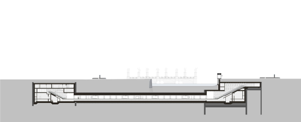 Bahnhof Museumsinsel, Lngsschnitt