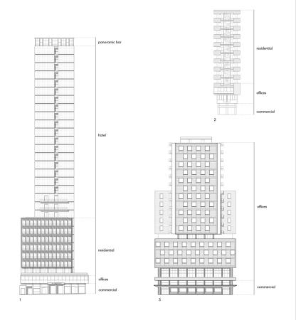 Fassaden verschiedener Gebude  Lucia Acanfora, Raffaella Cavallaro, Alice Cavicchi, Fabio Santonicola; unter Mitarbeit von Camilla Russo, Katie Filek, Camille Innamorati, Enrico Pinto, Artur Almeida, Valeria Pagnini, Francesco Bocchino