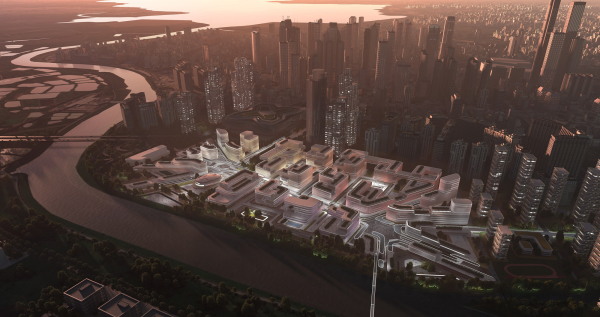 Masterplan fr den Huanggang-Hafen im Futian-Distrikt
