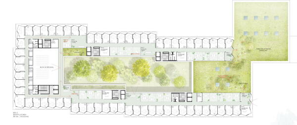 4. Preis (4. Preis Ideenteil): Lorber Paul Architekten (Kln), Club L94 Landschaftsarchitekten (Kln) Ebene 02