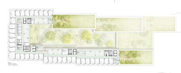 4. Preis (4. Preis Ideenteil): Lorber Paul Architekten (Kln), Club L94 Landschaftsarchitekten (Kln) Ebene 04