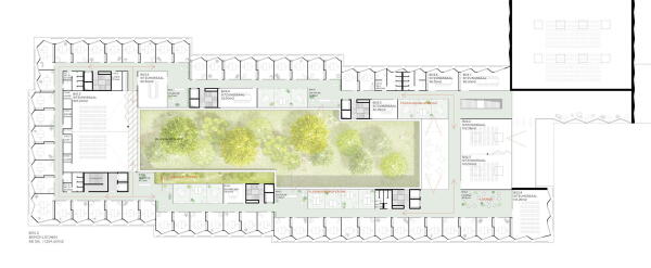 4. Preis (4. Preis Ideenteil): Lorber Paul Architekten (Kln), Club L94 Landschaftsarchitekten (Kln) Ebene 01