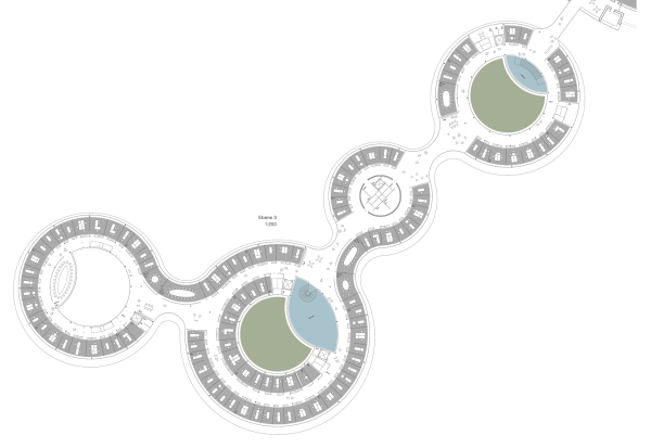 1. Preis (3. Preis Ideenteil): Schulz und Schulz Architekten (Leipzig), r + b landschaft s architektur (Dresden) Ebene 3