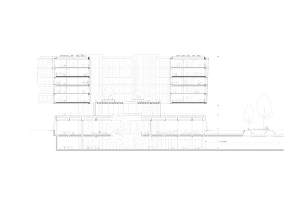 2. Preis (1. Preis Ideenteil): Kim Nalleweg Architekten (Berlin), capattistaubach urbane landschaften (Berlin) Schnitt