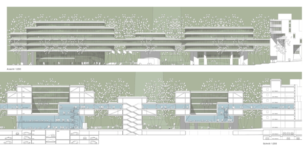 1. Preis (3. Preis Ideenteil): Schulz und Schulz Architekten (Leipzig), r + b landschaft s architektur (Dresden) Schnitte