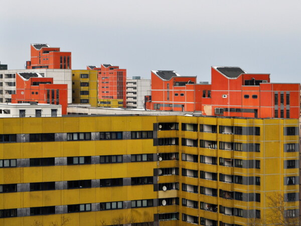 Wohnbauten im Märkischen Viertel in Berlin, in Zusammenarbeit mit Hans Christian Müller, 196469