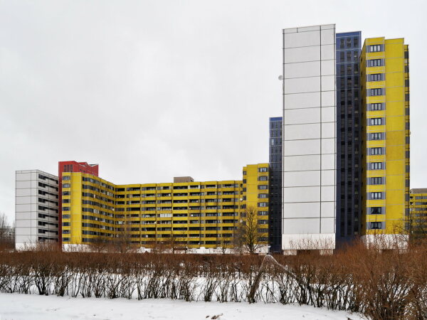 Wohnbauten im Märkischen Viertel in Berlin, in Zusammenarbeit mit Hans Christian Müller, 196469